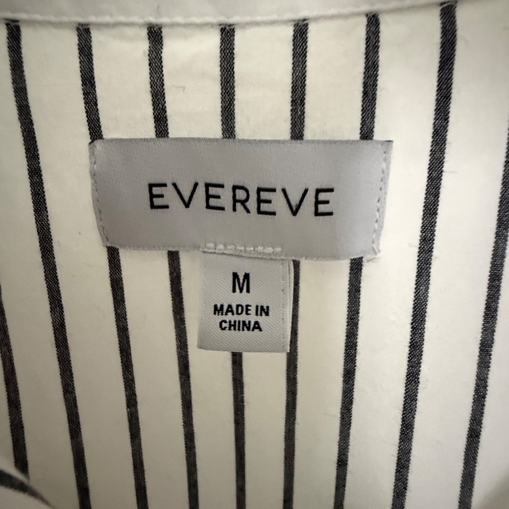Evereve Striped Oxford shirt - Picture 3 of 4